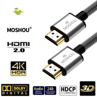 MOSHOU 4K HDMI 2.0 UHD 3D ARC HDMI to HDMI Cable 4K HDMI Cable