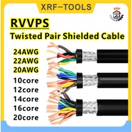 1Meter RVSP Shielded Twisted Pair Cable Signal Control Wire 10 12 14 16 20 Core 26/24/22/20 AWG RS48