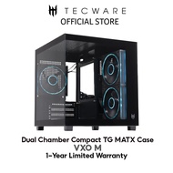 TECWARE VXO M TG ARGB M-ATX DESKTOP PC CASE / CASING WITH 3 ARGB FANS - BLACK