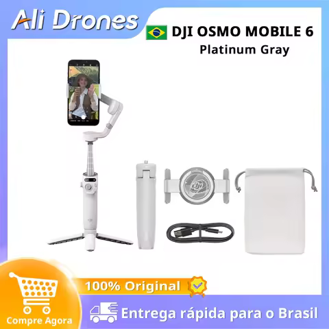 DJI Osmo Mobile 6 Platinum Gray ActiveTrack 5.0 Built-In Extension Rod OM 6 handheld gimbal original