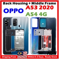 Full Set Back Housing Back Cover For OPPO A53 2020 / OPPO A54 4G With Volume Buttons