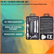 Computer Repair Kit 115 in 1 Magnetic Laptop Screwdriver Kit Precision Screwdriver Set Small Impact 