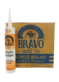 บราโว่ 700 อะคริลิคซีลแลนท์ BRAVO 700 (1ลัง 25 หลอด) สีขาว