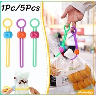 MK 1/5Pcs Color Sealing Clip Creative Food Preservation Seal Rope Kitchen Storage Tool