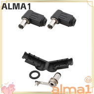 ALMA DC Power Male Plug, Welding Wire Type Socket 90 Degree Welding Connector, DC Power Male Plug Ja