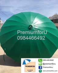 ร่มแม่ค้า แกนเหล็ก รุ่นต่อด้าม ขนาด 60 นิ้ว ผ้าใบหน้าเดี่ยว สามารถถอดปรับสูงได้ ร่มขายของตลาด รุ่นน