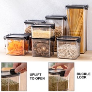 Square transparent sealed fresh-keeping box kitchen cereals storage bekas makanan bekas rempah ratus