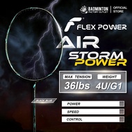 FLEX POWER Air Storm Power Series Badminton Racket | 4UG1 | Max Tension 36lbs | Raket