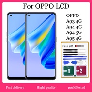 Original For Oppo A93 4G / A94 4G / A95 4G  LCD Digital Touch Screen Display Frame Assembly for Repl