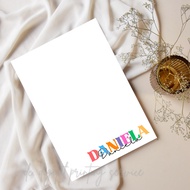 minimalist notepads 3x3 inches / 4x4inches/ A6 size notepads customized notepads