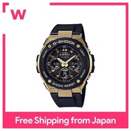 [Casio] CASIO Men's G-SHOCK G-SHOCK G-SHOCK G-STEEL G Steel Anadigi Tough Solar Multifunctional Black x Gold 20 ATM Water Resistant GST-S300G-1A9 Watch