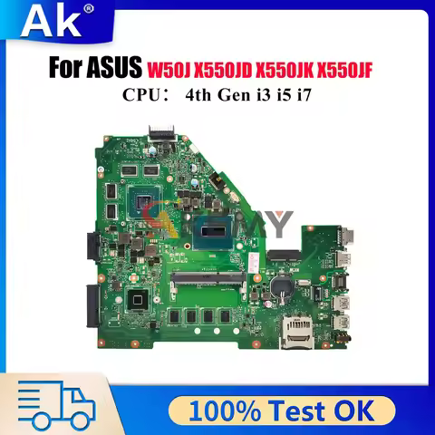 X550JX Laptop Motherboard For ASUS VivoBook FX50J X550JF A550J X550JD K550J F550J W50J X550JK X550J 