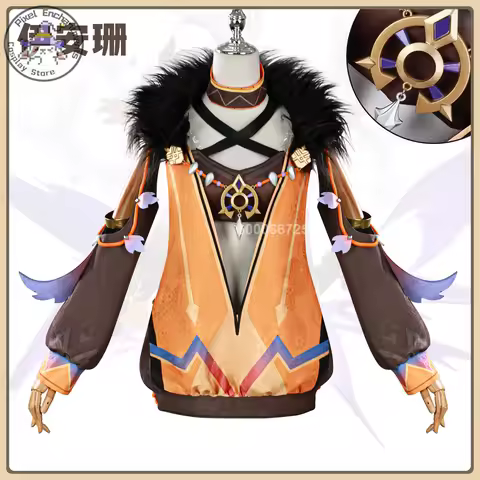 Game Genshin Impact Iansan Role Playing Costume Anime Outfit + Pattern Details Full Set High Quality