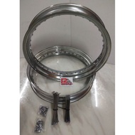 Rim Besi 3.0x18 Set Modenas Jaguh Cafe Racer/Tracker