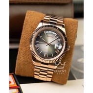 Seiko Mods Day-Date Watch 39mm Rose Gold Slate Ombre | Custom Automatic