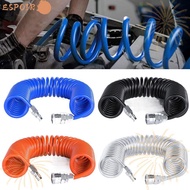ESPOIR Air Compressor Hose Tube, Flexible With Connector PU Air Compressor Hose, Industrial Air Comp