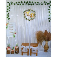 DEKORASI BACKDROP LAMARAN PAKET