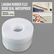 Duct Tape Rubber Flex Door Seal Strip Bottom Waterproof 45mm x 5m - TP39 - Transparent