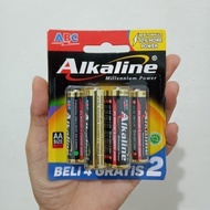 FLASH SALE 6PCS ABC ALKALINE BATTERIES AA A2 ALKALINE BATTERIES ABC BATTERIES SIZE AA 6PC