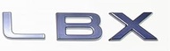 Grazio & Co. Lexus LBX Rear LBX Logo for AWD Cars, Opal Chrome