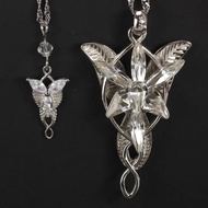925 Sterling Silver Arwen Necklace Fashion Fairy Princess Twilight Star Necklace Women's Sweater Cha