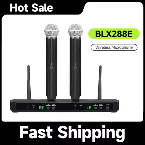 BLX288E Wireless Dual Vocal System with two Beta 58A for legendary audio performance Handheld Transm