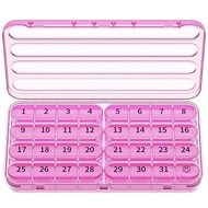Monthly Pill Organizer 1 Times a Day, 30 Day Pill Box Organizer,One Month Pill Case for Travel, 31 D