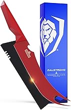 DALSTRONG BBQ Pitmaster & Meat Knife - 9 inch - Shadow Black Series - Marauder Red Edition - Red Non