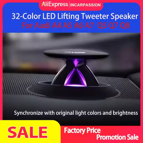 32 Color Lifting Tweeter Speaker For Audi A4L A5 A6L A7 Q5 Q7 Q8 Car Instrument Electric Treble Horn