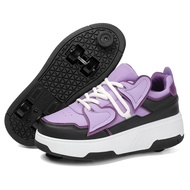 เด็ก 4 ล้อ Roller Skating รองเท้ารองเท้าที่ถอดออกได้ล้อ Roller Skate รองเท้าสําหรับวัยรุ่นเพิ่มเครื่