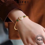 AIFEI JEWELRY Woman Bangle Beads Pure For Original 925 Jade Korean Palace Italy Silver Sterling Bracelet Fashion Women Chain Real B276