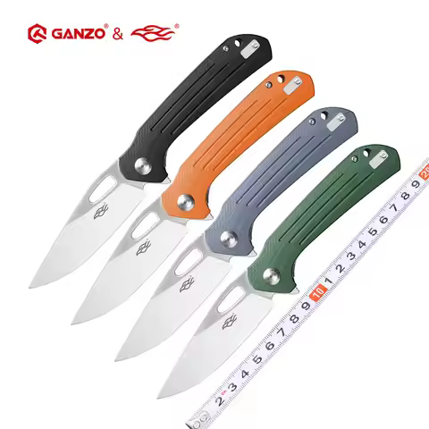 60HRC GANZO FBknife FH921 model D2 blade G10 Handle Folding knife Survival tool Pocket Knife edc out