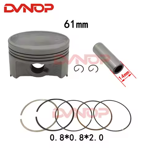Motorcycle piston and ring for Honda CB190R CBF190TR CBF190R CBF190R-X SDH175-6-7 K70 Piston size 61