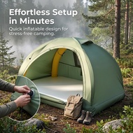 Inflatable Camping Tent for 2-3 Person Outdoor Adventures - Waterproof & All Season
