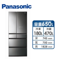 (展示品)Panasonic 650公升日製六門變頻玻璃冰箱 NR-F658WX-X1(鑽石黑)