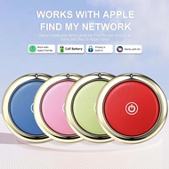 Round Bluetooth Anti-Loss Device FindMy Tracker leather keychain bag pet airtag Global locator