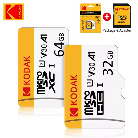 KODAK 100% Original Micro SD Card 32GB 64GB 128GB 256GB Memory Card Class 10 SDXC U3 4K Mini TF Card