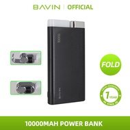 BAVIN 10000mAh Power Bank 2.1A Dual USB Output Fast Charge w/ Power Flashlight & Phone Standee