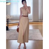 【In stock】 Women Casual Plain Split Front Button Pocket Dress LNE65370 LYIO AYX7 HTFB IX2V XETZ