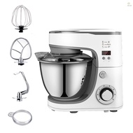 Aoresac Multifunctional Stand Mixer 1000W Tilt-Head Food Douch Mixer Kitchen Electric Mixer 6-Speed 10min Timer with 5.2L Stainless Steel Bowl + Dough Hook + Egg   Whisk + Flat Bea