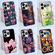 Phone Case For Umidigi G100X / G9X Case Luxury Cute Love Heart Rabbit Cartoon Funny Cover Black Soft