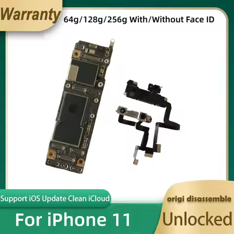 100% Working For iPhone 11+Face ID Mainboard Fully Tested Unlocked OK Main Logic Board No ICloud Sup