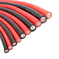 Supper Soft Heat-Resistant Red Black Silicone Cable Battery Wire 1AWG 2AWG 4AWG 6AWG7 8 10 12 14AWG 