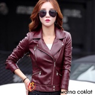 PREMIUM women's jacket Elegant Black Women's Leather Jacket ARL 033 Silverstone RFLA Arie - Brown, M