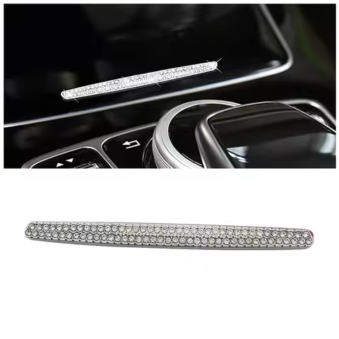 For Mercedes Benz C W205 C180 C200 C220 Central Console Water Cup Holder Cover Button Switch Trim Cr