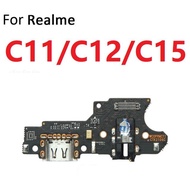 USB Dock ชาร์จแท่นวางพอร์ตพร้อม Mic Flex สำหรับ OPPO Realme C11/C12/C15 C2 C3/5i