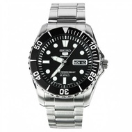 Seiko 5 Automatic Black Dial Stainless Steel Mens Watch SNZF17 ของแท้100%