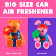 Wiggle Wiggle Big Size Car fresh accesories - Flower Wiggle Bear / Clover Bunny