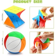 2 Packs Weird Puzzle Cubes Twist Ivy Cube Stickerless Ball Cube Mini Twisting Cube Toy Cubes Puzzles