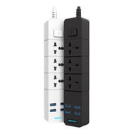 Remax TB-T08 Universal  (3.1A) 3 Remax TB-T08 Socket And 4 Usb Fast Charger